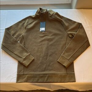 NEW VRST 'Recharge' Mens Quarter Zip Pullover Small $78 Stretch Golf Sweater